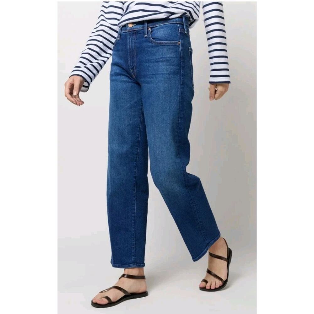 Mother Denim The Mid-Rise Rambler Zip Ankle Jeans Size 26 Coastal Colors